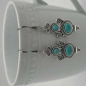 1669- Handmade Boho Dangle Earrings NWT